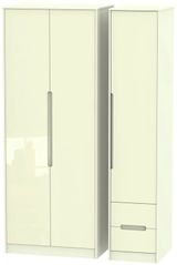 Cream High Gloss Wardrobes